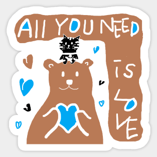 all you need is love Sticker